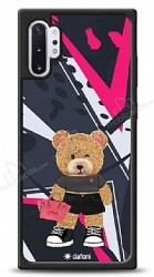 Dafoni Art Samsung Galaxy Note 10 Plus Rock And Roll Teddy Bear Kılıf - Dafoni