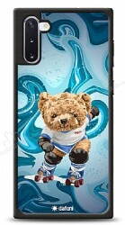Dafoni Art Samsung Galaxy Note 10 Skating Teddy Bear Kılıf - Dafoni