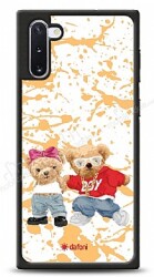Dafoni Art Samsung Galaxy Note 10 Style Couple Teddy Kılıf - Dafoni