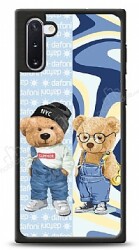 Dafoni Art Samsung Galaxy Note 10 Summer Couple Teddy Kılıf - Dafoni