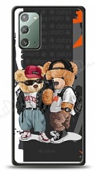 Dafoni Art Samsung Galaxy Note 20 Icon Couple Teddy Kılıf - Dafoni