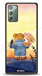 Dafoni Art Samsung Galaxy Note 20 Sunset Teddy Bears Kılıf - Dafoni
