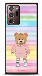 Dafoni Art Samsung Galaxy Note 20 Ultra Chic Teddy Bear Kılıf - Dafoni