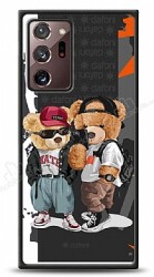 Dafoni Art Samsung Galaxy Note 20 Ultra Icon Couple Teddy Kılıf - Dafoni