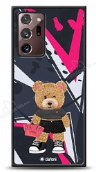 Dafoni Art Samsung Galaxy Note 20 Ultra Rock And Roll Teddy Bear Kılıf - Dafoni