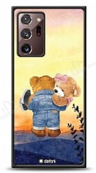 Dafoni Art Samsung Galaxy Note 20 Ultra Sunset Teddy Bears Kılıf - Dafoni