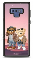 Dafoni Art Samsung Galaxy Note 9 Cool Couple Teddy Kılıf - Dafoni