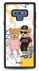 Dafoni Art Samsung Galaxy Note 9 Fun Couple Teddy Kılıf - Dafoni