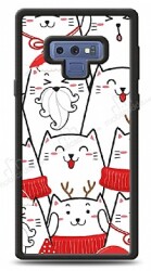 Dafoni Art Samsung Galaxy Note 9 New Year Cats Kılıf - Dafoni