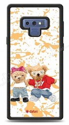 Dafoni Art Samsung Galaxy Note 9 Style Couple Teddy Kılıf - Dafoni