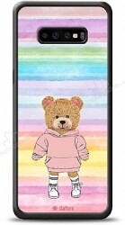 Dafoni Art Samsung Galaxy S10 Chic Teddy Bear Kılıf - Dafoni