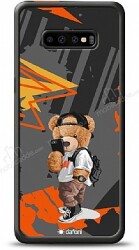 Dafoni Art Samsung Galaxy S10 Plus Cool Teddy Bear Kılıf - Dafoni