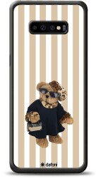 Dafoni Art Samsung Galaxy S10 Plus Madame Teddy Bear Kılıf - Dafoni