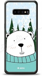 Dafoni Art Samsung Galaxy S10 Plus Snow Bear Kılıf - Dafoni