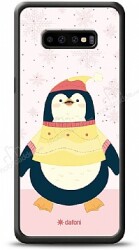 Dafoni Art Samsung Galaxy S10 Smiling Penguin Kılıf - Dafoni
