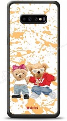 Dafoni Art Samsung Galaxy S10 Style Couple Teddy Kılıf - Dafoni