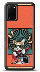 Dafoni Art Samsung Galaxy S20 Plus Guitarist Cat Kılıf - Dafoni