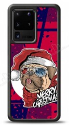Dafoni Art Samsung Galaxy S20 Ultra Christmas Pug Kılıf - Dafoni