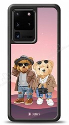 Dafoni Art Samsung Galaxy S20 Ultra Cool Couple Teddy Kılıf - Dafoni