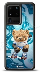 Dafoni Art Samsung Galaxy S20 Ultra Skating Teddy Bear Kılıf - Dafoni