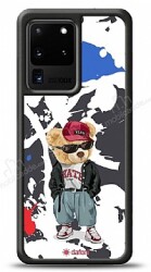 Dafoni Art Samsung Galaxy S20 Ultra Sporty Teddy Bear Kılıf - Dafoni