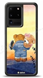 Dafoni Art Samsung Galaxy S20 Ultra Sunset Teddy Bears Kılıf - Dafoni