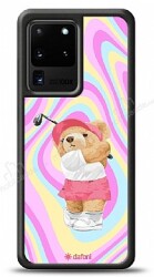 Dafoni Art Samsung Galaxy S20 Ultra Tennis Girl Bear Kılıf - Dafoni