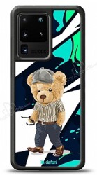 Dafoni Art Samsung Galaxy S20 Ultra Thoughtful Teddy Bear Kılıf - Dafoni