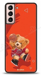 Dafoni Art Samsung Galaxy S21 Basketball Bear Kılıf - Dafoni