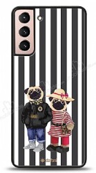 Dafoni Art Samsung Galaxy S21 Cool Pugs Kılıf - Dafoni