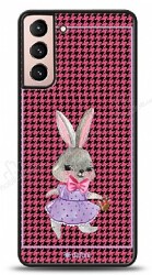 Dafoni Art Samsung Galaxy S21 Fancy Rabbit Kılıf - Dafoni