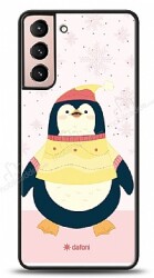 Dafoni Art Samsung Galaxy S21 Smiling Penguin Kılıf - Dafoni