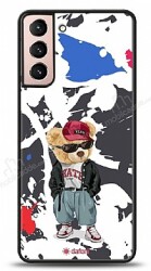 Dafoni Art Samsung Galaxy S21 Sporty Teddy Bear Kılıf - Dafoni