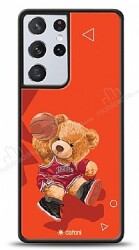 Dafoni Art Samsung Galaxy S21 Ultra Basketball Bear Kılıf - Dafoni
