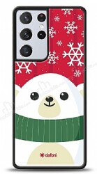 Dafoni Art Samsung Galaxy S21 Ultra Cold Bear Kılıf - Dafoni