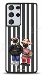 Dafoni Art Samsung Galaxy S21 Ultra Cool Pugs Kılıf - Dafoni