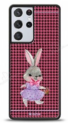 Dafoni Art Samsung Galaxy S21 Ultra Fancy Rabbit Kılıf - Dafoni