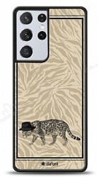 Dafoni Art Samsung Galaxy S21 Ultra Fashion Leopar Kılıf - Dafoni