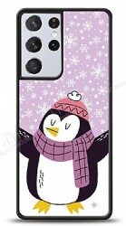 Dafoni Art Samsung Galaxy S21 Ultra Penguin Kılıf - Dafoni