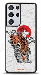 Dafoni Art Samsung Galaxy S21 Ultra Roaring Tiger Kılıf - Dafoni