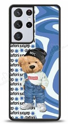 Dafoni Art Samsung Galaxy S21 Ultra Summer Bear Kılıf - Dafoni