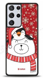 Dafoni Art Samsung Galaxy S21 Ultra Winter Friends Kılıf - Dafoni