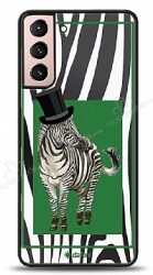 Dafoni Art Samsung Galaxy S21 Zebra Pattern Kılıf - Dafoni