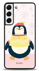 Dafoni Art Samsung Galaxy S22 5G Smiling Penguin Kılıf - Dafoni