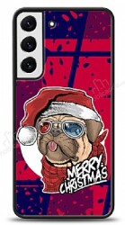Dafoni Art Samsung Galaxy S22 Plus 5G Christmas Pug Kılıf - Dafoni