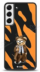 Dafoni Art Samsung Galaxy S22 Plus 5G Detective Teddy Bear Kılıf - Dafoni