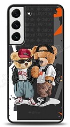 Dafoni Art Samsung Galaxy S22 Plus 5G Icon Couple Teddy Kılıf - Dafoni