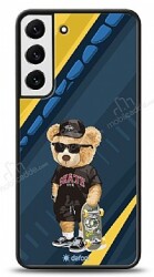 Dafoni Art Samsung Galaxy S22 Plus 5G Skate Bear Kılıf - Dafoni