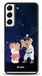 Dafoni Art Samsung Galaxy S22 Plus 5G Sporty Couple Teddy Kılıf - Dafoni