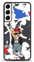 Dafoni Art Samsung Galaxy S22 Plus 5G Sporty Teddy Bear Kılıf - Dafoni